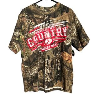 NWT Mossy Oak Graphic T-Shirt “Break-Up Country” Size Large Camo